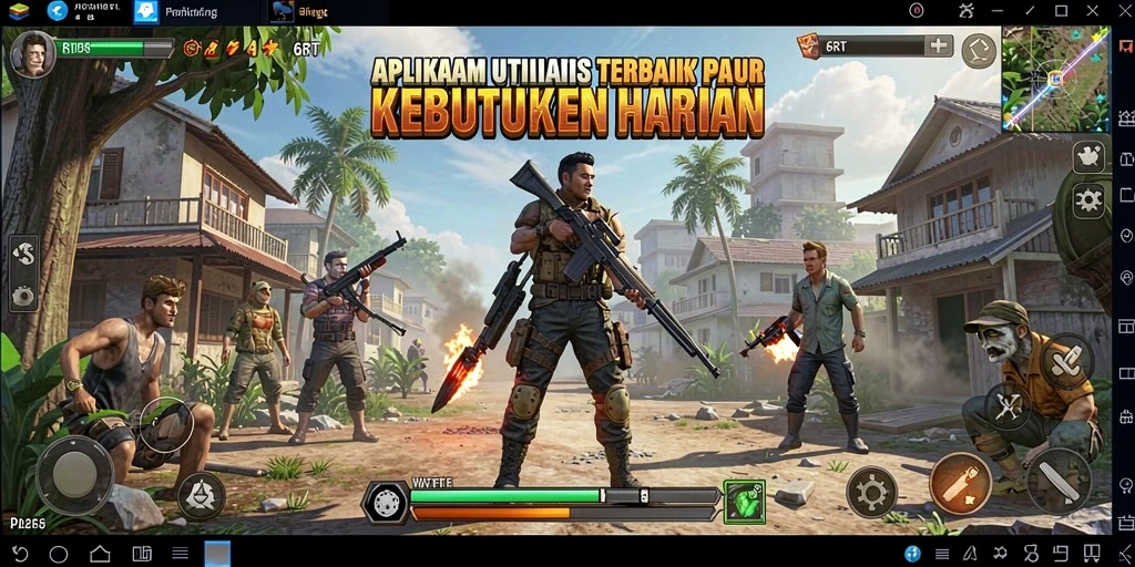Tampilan utama 6RT menampilkan fitur-fitur utilitas yang berguna.