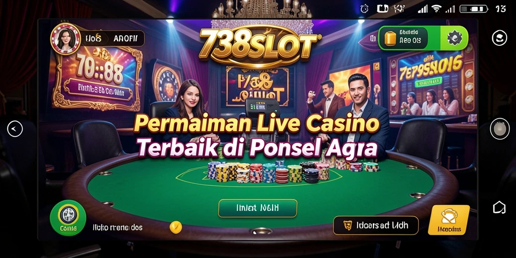 Tampilan gameplay Live Casino di 738SLOT yang mengasyikkan.