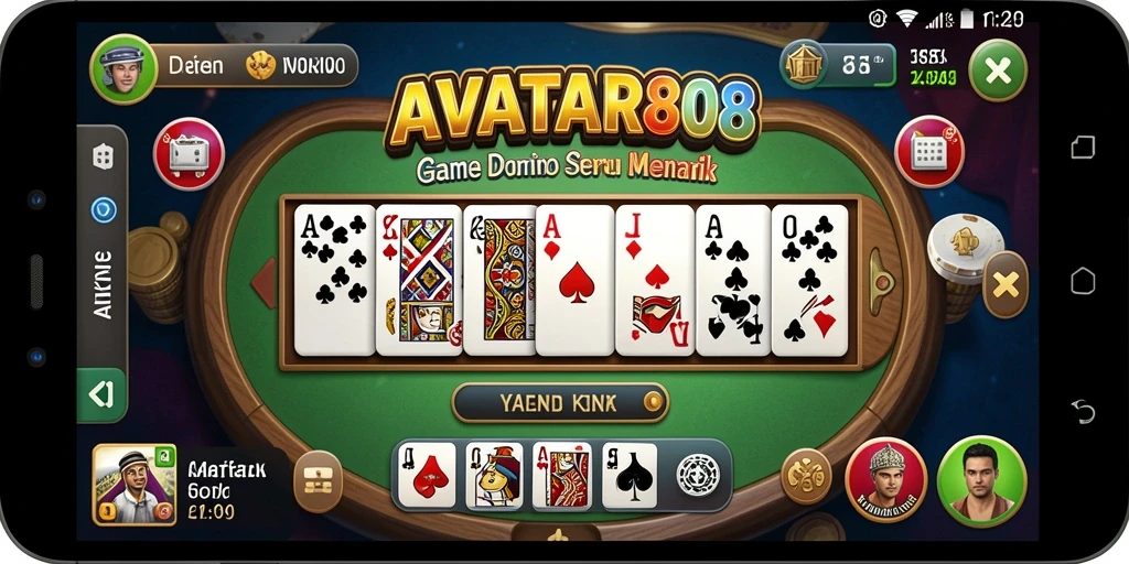 Tampilan gameplay yang menarik dari AVATAR808 dalam permainan Domino.