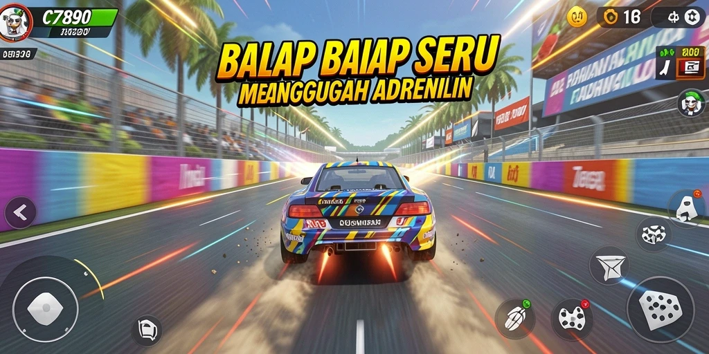 Tampilan seru dari gameplay C7890 yang menegangkan.