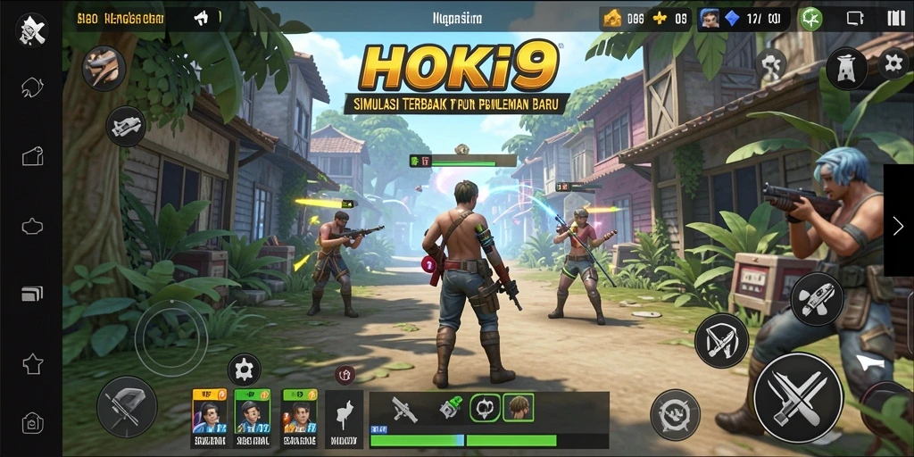 Gameplay HOKI9 yang menarik dan interaktif pada simulator.