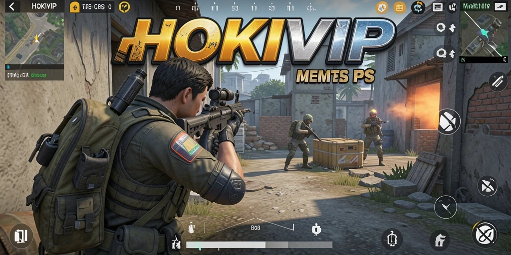 Tangkapan layar aksi mendebarkan dari game FPS HOKIVIP.