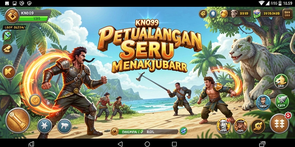 Tampilan gameplay KNO89 dengan petualangan seru di dunia luas.