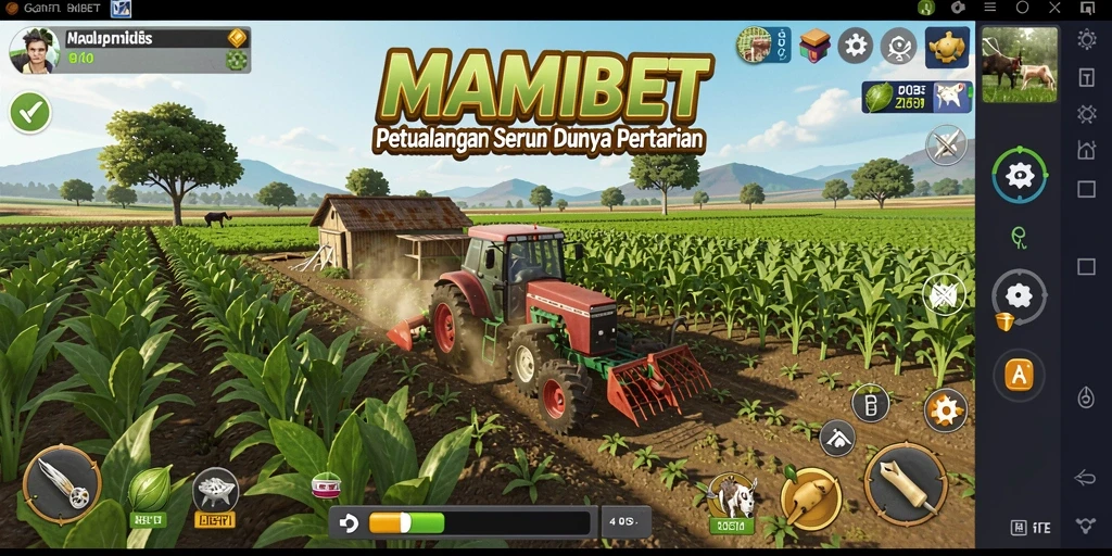 Tampilan gameplay seru dalam dunia pertanian MAMIBET.