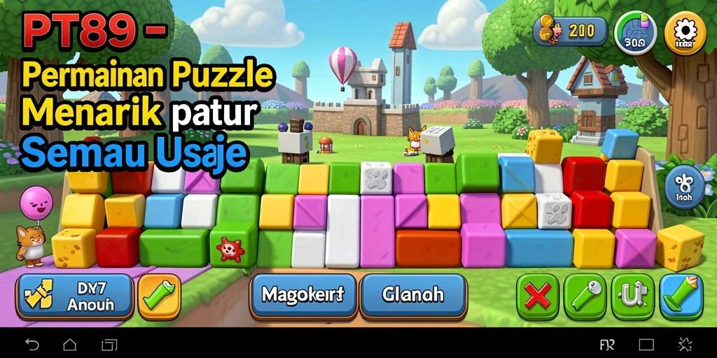 Screenshot PT89 menampilkan gameplay seru dalam menyelesaikan teka-teki.