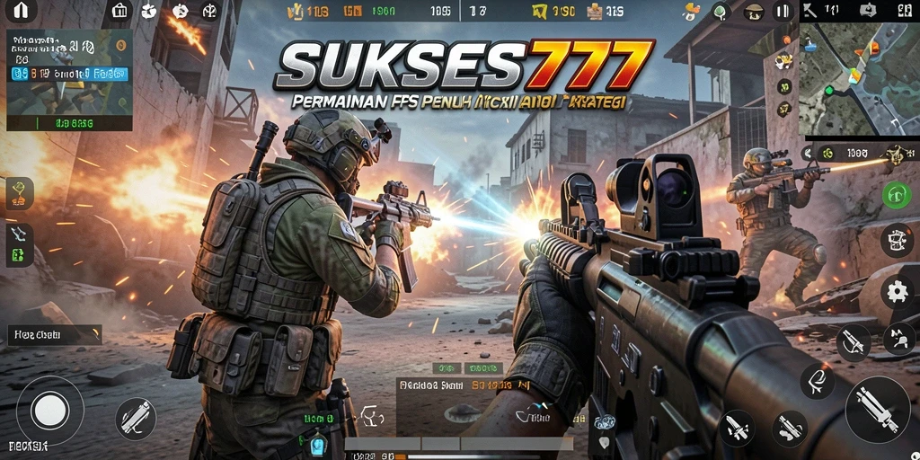 Tangkapan layar menunjukkan aksi mendebarkan dalam SUKSES777.
